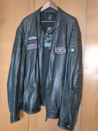 Chaqueta Cuero Moto Vintage Gipsy