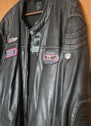 Chaqueta Cuero Moto Vintage Gipsy