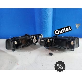 GF FAROS SEAT LEON TOLEDO 99-05 OJOS ANGEL FONDO NEGRO R1449