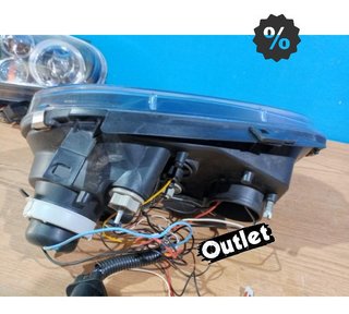 GF FAROS VOLKSWAGEN VW GOLF 4 OJOS ANGEL LED LOOK R32 FONDO