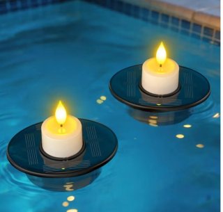 2 Luces Flotantes Solares para Piscina