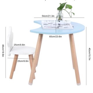 Mesa y Silla Infantil Luna y Estrella