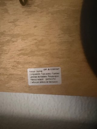 Somier 90 resistente madera y metal
