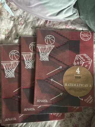 Tres libros Matematicas 4 ESO