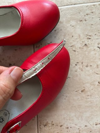 Zapatos Distfraz Flamenco Niña Rojos Talla 26