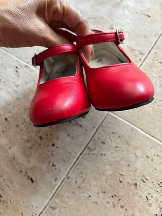 Zapatos Distfraz Flamenco Niña Rojos Talla 26