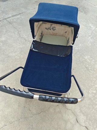 Carrito Bebé Vintage 1975 Azul