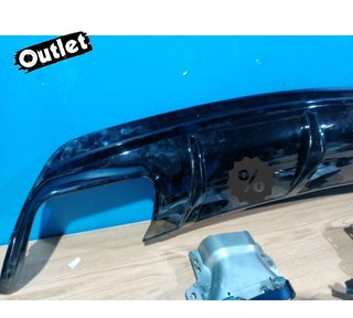 GF DIFUSOR MERCEDES CLA C117 16-19 LOOK AMG NEGRO BRILLO + C
