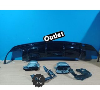 GF DIFUSOR MERCEDES CLA C117 16-19 LOOK AMG NEGRO BRILLO + C