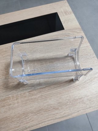 Soporte transparente para botella de vino