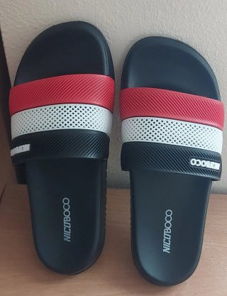 Chanclas Nicoboco Negras, Rojas y Blancas