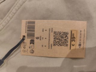 Pantalón corto niño talla 6 años nuevo