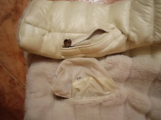 Cazadora reversible mujer beige/gris