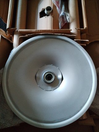 HERMOSA Lámpara de pie LED cromada
