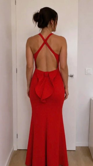 Espectacular vestido largo de fiesta