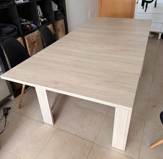 Mesa comedor extensible madera clara