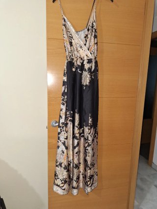 Vestido largo estampado