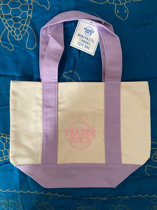 Trader Joe's Mini Tote Bag Lilla