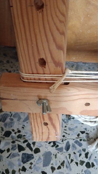 Bastidor de madera para tapiz