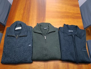 Lote 3 Chaquetas Cremallera Hombre Talla 2XL
