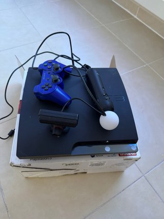 PS3 Slim 120GB con caja y accesorios