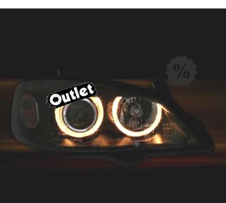GF FAROS PARA OPEL ASTRA G 97-04 OJOS ANGEL FONDO NEGRO H7-H