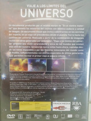 DVD Viaje a los límites del Universo N.Geographic