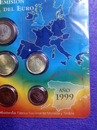Lote monedas euro España 1999