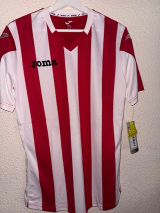 Camiseta Joma Talla S Rayas Rojas y Blancas
