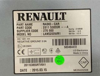 Dacia 259156761r pantalla gps sandero ii 1.5 61275