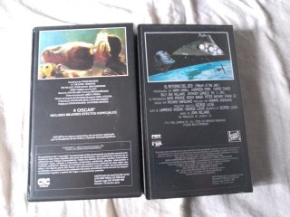 VHS E.T. El Extraterrestre y El Retorno del Jedi