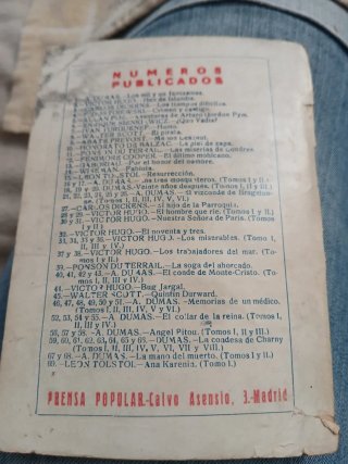 Novelas año 1923