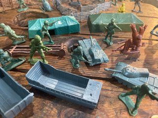Soldatini di plastica della Seconda Guerra Mondiale