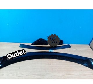 GF ALERON SPOILER FORD MUSTANG 15-23 LOOK GT350 R NEGRO BR