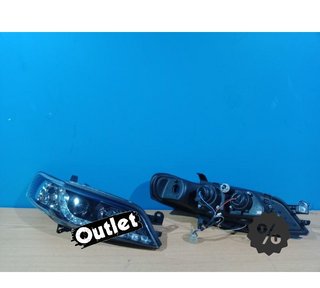 GF FAROS PARA OPEL VECTRA B 96-98 LUZ DIURNA LED FONDO NEGRO