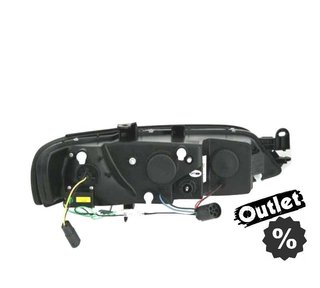 GF FAROS PARA OPEL VECTRA B 96-98 LUZ DIURNA LED FONDO NEGRO