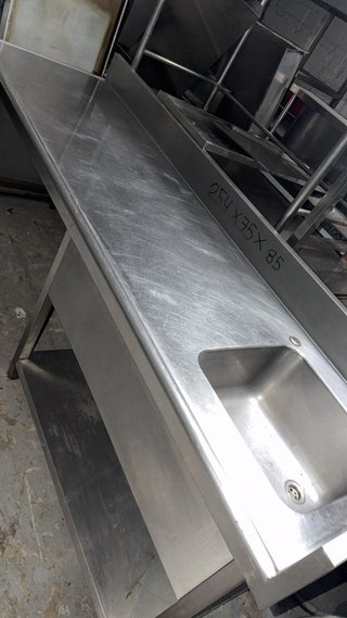 Fregadero Inox 254x75x85 buen estado
