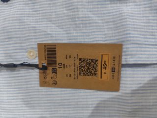 Camisa niño Scalpers 10 años rayas azul/blanco
