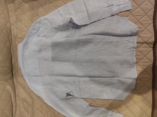 Camisa niño Scalpers 10 años rayas azul/blanco
