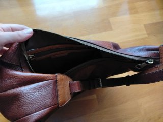 Bolso Piel Massimo Dutti Marrón Cocodrilo