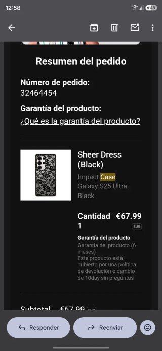 Funda Casetify S25 Ultra Encaje Negro