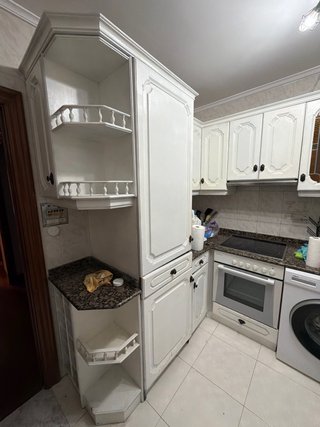 Cocina madera y mármol