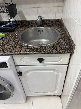 Cocina madera y mármol
