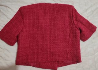 Conjunto Tweed Rosa Fucsia