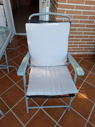 Mesa y 4 Sillas Terraza Cristal