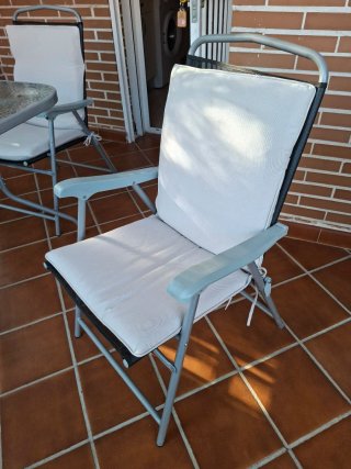 Mesa y 4 Sillas Terraza Cristal