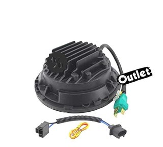 GF FAROS PARA JEEP WRANGLER 96-18 OJOS ANGEL LED NEGRO R0160