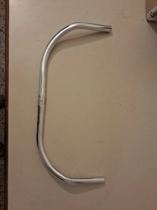 Manillar bicicleta clásico cromado