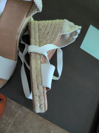 Sandalias PRIMICHI Yute Cuña Blanca