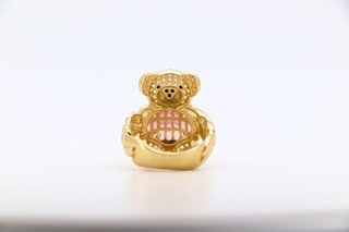 Anillo Oso con Circonitas Rosas y Blancas